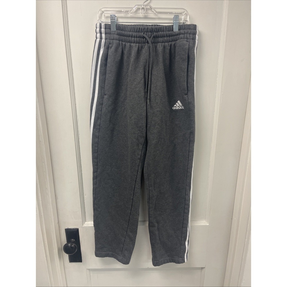 Adidas Men's Size Small Joggers, Gray Straight Leg